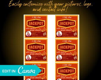 I Hit The Jackpot With Such A Great Client Pop by Tag | 2025 Pop By Tags | Pop By Tag | Jackpot Real Estate Marketing | Referral Pop By