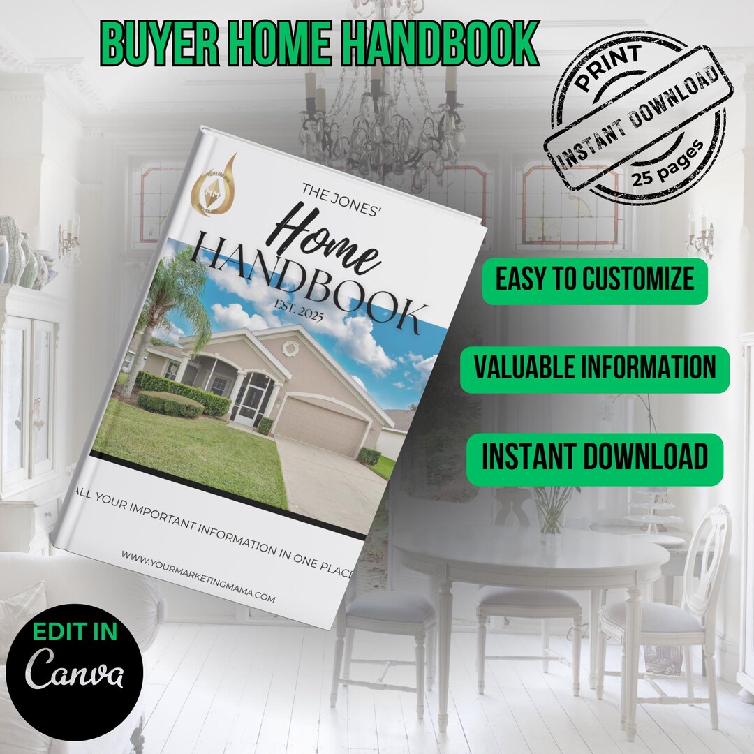Real Estate Home Handbook Template: Realtor Client Guide (canva ...