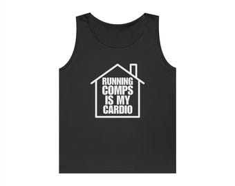 Running Comps Is My Cardio Tank Top Dark Colors | Real Estate Agent Shirt