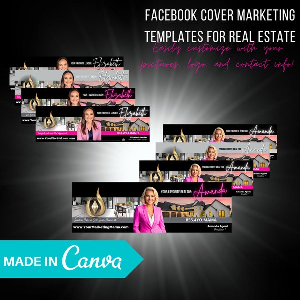 Facebook Cover | Real Estate Social Media Template | Real Estate Social Media | Real Estate Marketing | Digital Realtor Tools | Lender Tools