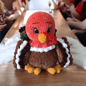 Handmade Knitted Turkey – Unique Decor for Your Home!