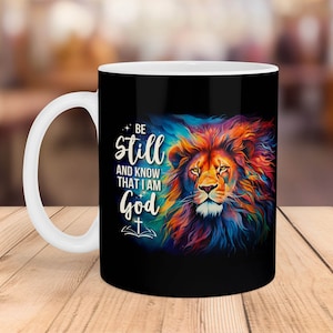 Lion of Judah Mug Wrap: Christian Sublimation Design (Digital Download)