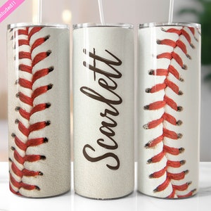 Baseball 20 oz Tumbler Wrap Sublimation Design (Digital Download PNG)