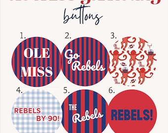 Ole Miss Gameday Pins