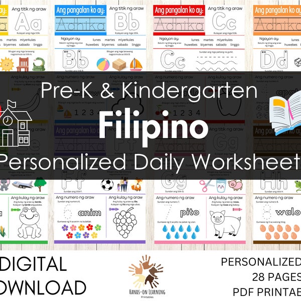 Filipino Printable Flashcards for Toddlers and Kids | Learn Tagalog ...