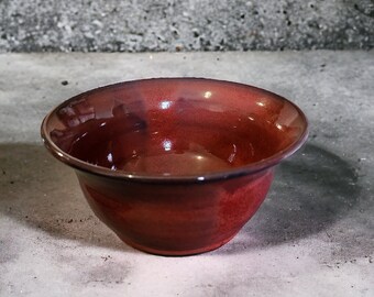 Handmade serving bowl made from a unique black stoneware