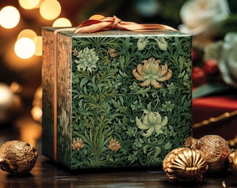 Eco-Friendly William Morris Inspired Wrapping Paper #1, Gift Wrap, Christmas Wrap, Elegant Wrapping Paper