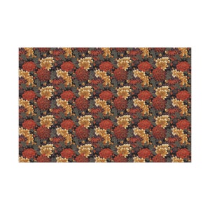Japanese Inspired Floral Wrapping Paper, Christmas Gift Wrap, Holiday Wrapping Paper, Birthday Wrapping Paper image 3