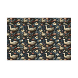 Eco-Friendly William Morris inspirierte Blumengeese Geschenkpapier, Geschenkpapier, Geburtstagsgeschenkverpackung, Party Geschenkpapier Bild 7
