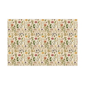 Vintage Academia inspirierte Geschenkpapier, botanische Geschenkpapier, Geburtstag Geschenkverpackung, Party Geschenkpapier, Weihnachten Bild 7