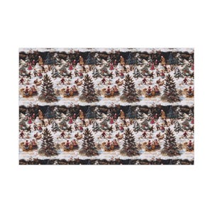 Vintage Victorian Christmas Children Gift Wrap, Christmas Gift Wrap, Holiday Wrapping Paper, Nostalgic Christmas, German Inspired image 8