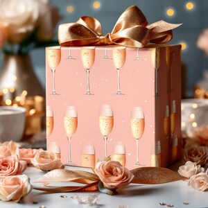 Eco-Friendly Bubbly Bliss Gift Wrap, Christmas Gift Wrap, Elegant Wrapping Paper