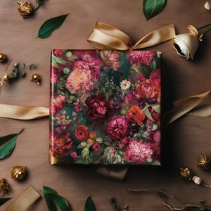 Elegant Burgundy Red Wrapping Paper