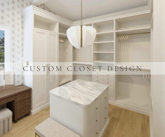 Custom Closet Virtual Interior Design, Closet 3D Render services, Closet Remodel, Closet Remodel, small Closet design, Walk in Closet layout