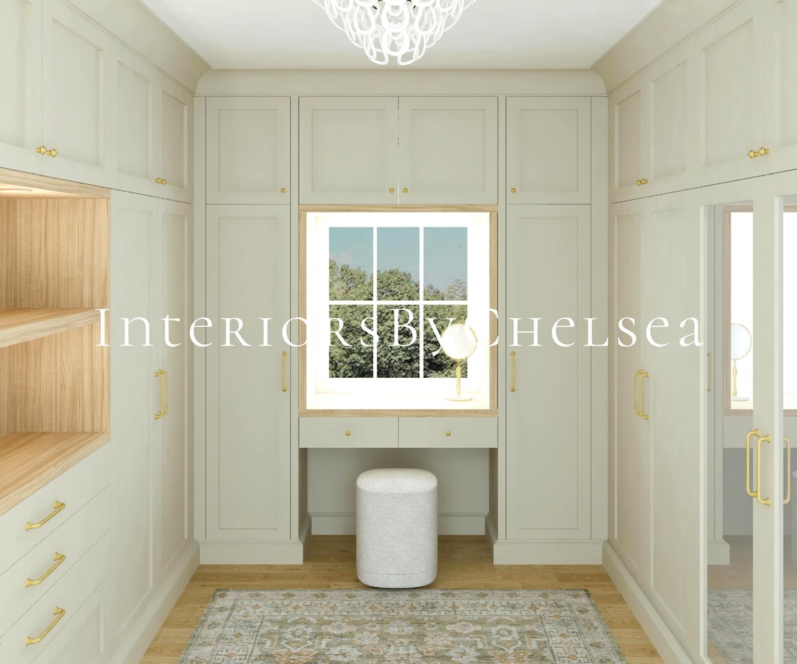 Custom Closet Virtual Interior Design, Closet 3D Render Services ...