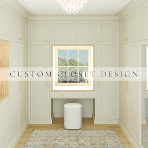 Custom Closet Virtual Interior Design, Closet 3D Render services, Closet Remodel, Closet Remodel, small Closet design, Walk in Closet layout