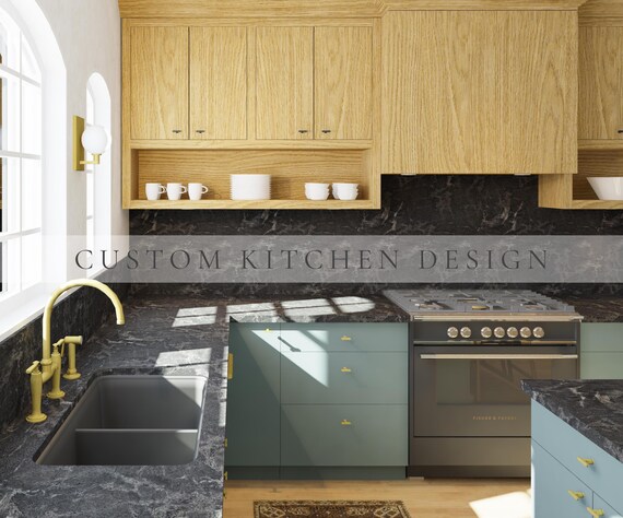 Custom Kitchen 3D Design, Virtual 3D render, Kitchen remodel, house renovation, Traditional Kitchen, Timeless design, Kitchen Makeover