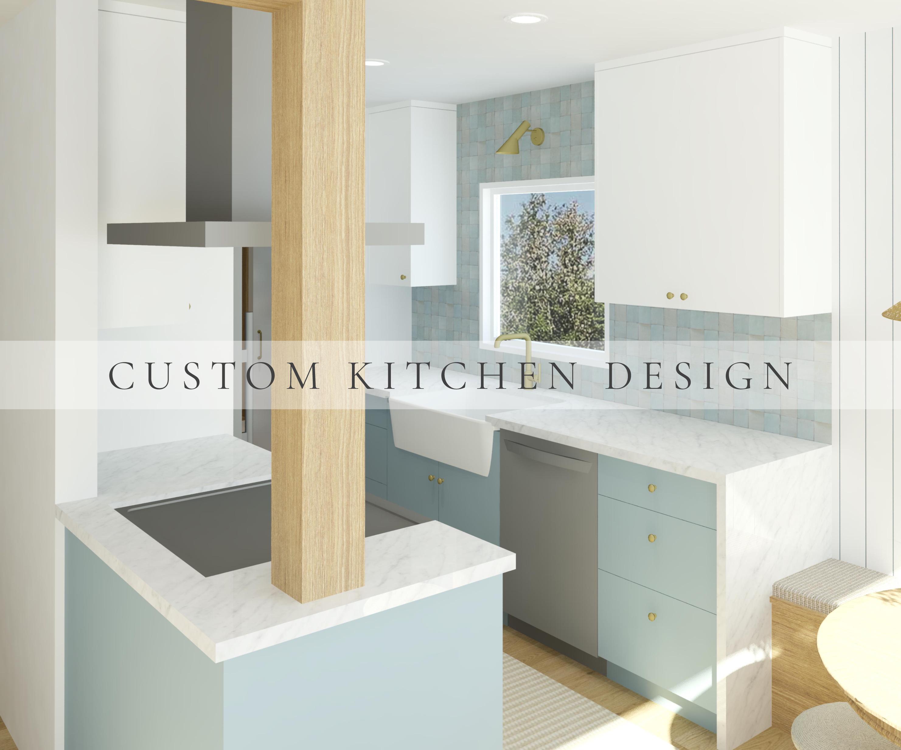 Custom Kitchen Interior Design, Virtual 3D Design Service, Home Remodel ...