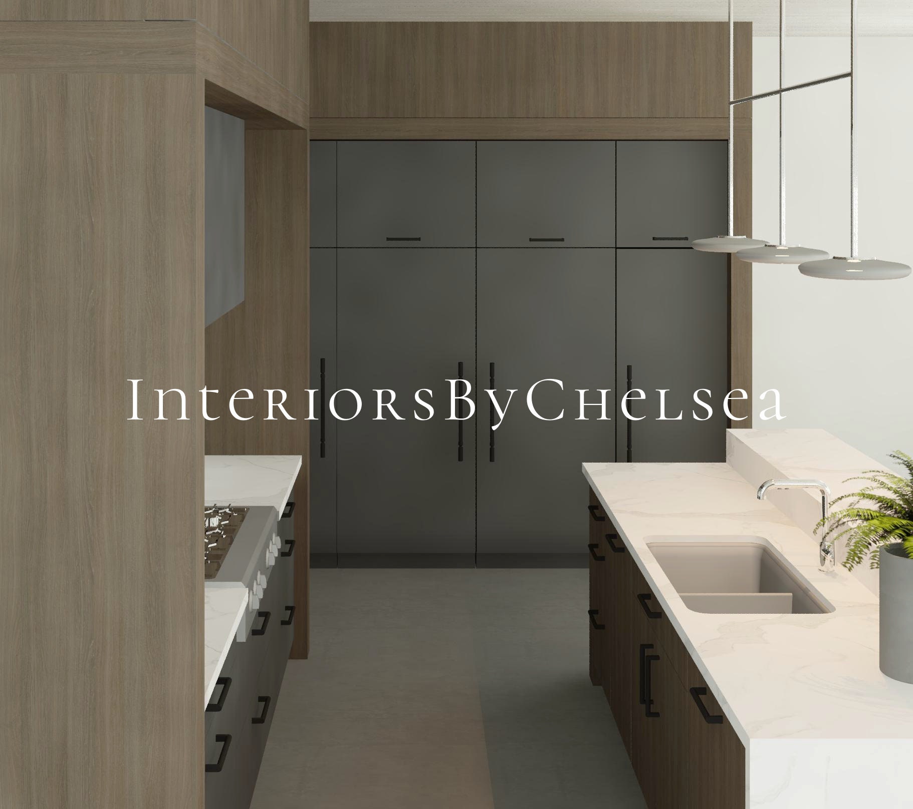 Picture Idea: Custom Kitchen Interior Design Kitchen 3D Render Realistic Kitchen