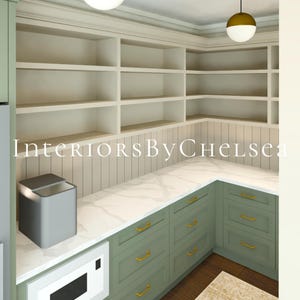 Picture of Custom Pantry Interior Design, Pantry 3D Render Realistic, Pantry ...