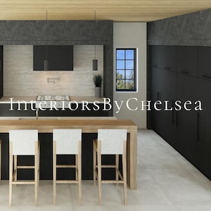 Custom Kitchen Interior Design, Kitchen 3D render realistic, Kitchen remodel, Kitchen renovation, Custom kitchen, Contemporary style Kitchen image 9