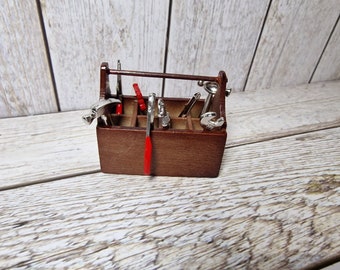 Gnome toolbox, Gnome door, Gnome accessories, miniature