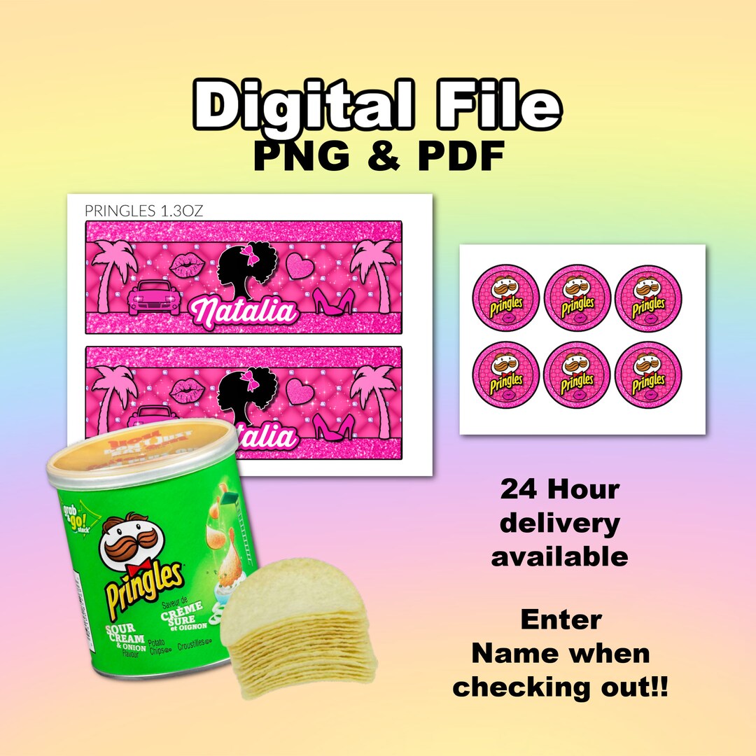 Personalized Doll Pringles Wrapper Digital File - Etsy