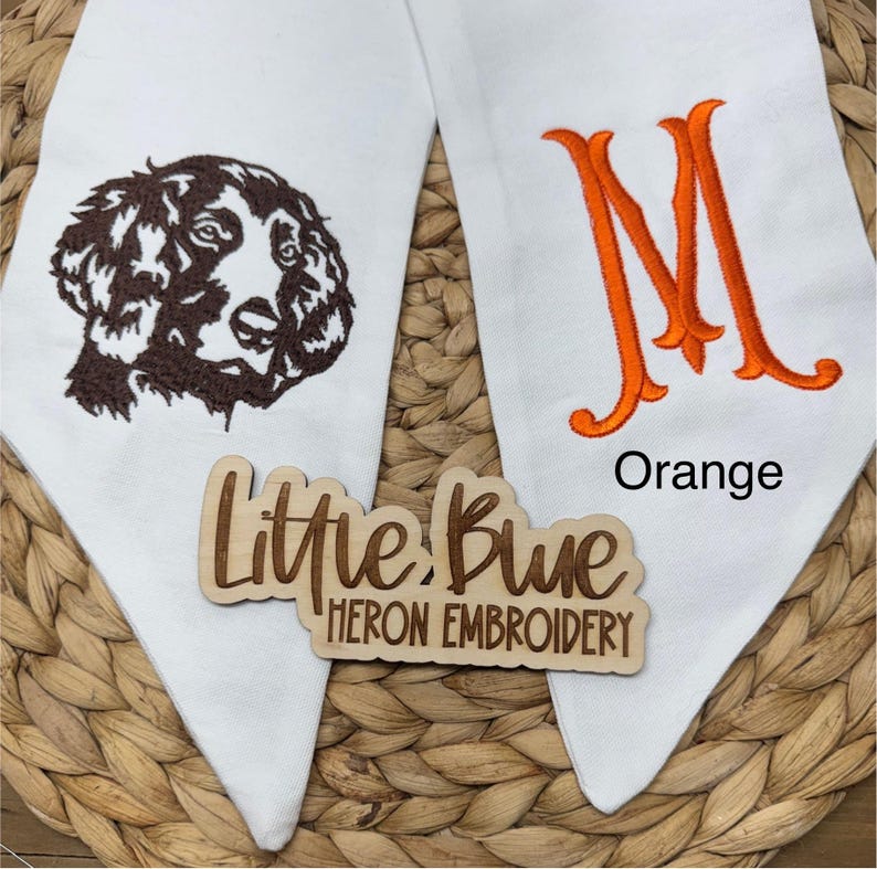 Embroidered Boykin Spaniel Wreath Sash: South Carolina State Dog image 5