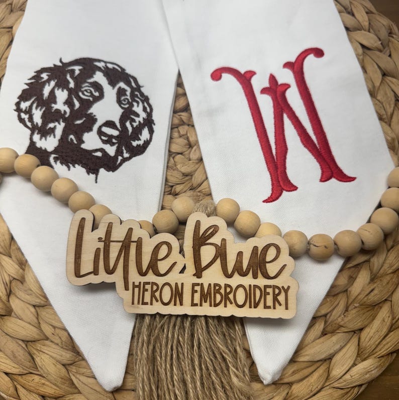 Embroidered Boykin Spaniel Wreath Sash: South Carolina State Dog image 4