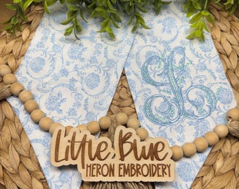 Handgestickte Chinoiserie Kranz: Vintage Dekoration, Hochzeitskranz
