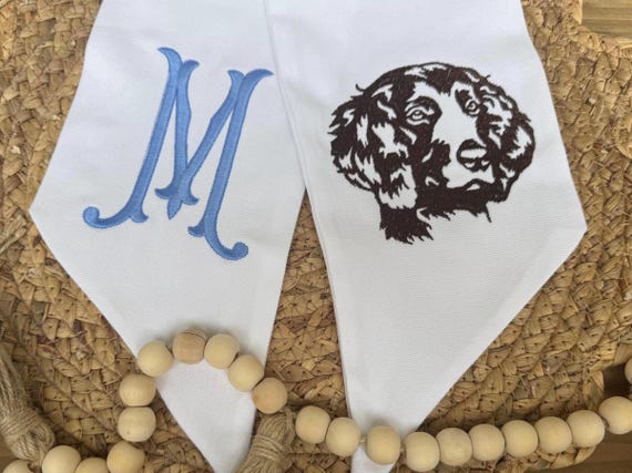 Embroidered Boykin Spaniel Wreath Sash: South Carolina State Dog