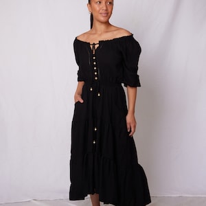 Anahera Maxi Dress with sleeves