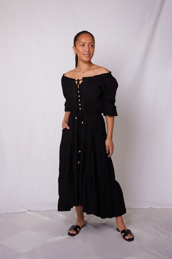 Anahera Maxi Dress with Sleeves