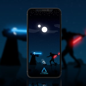 Sfondo del telefono di Star Wars Sfondo dell&#39;iPhone di Star Wars Sfondo dei ribelli di Star Wars Sfondo di Obi Wan di Star Wars Sfondo di Darth Maul