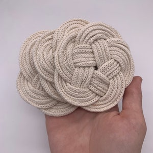 Sous-verres à thé en macramé, lot de 3