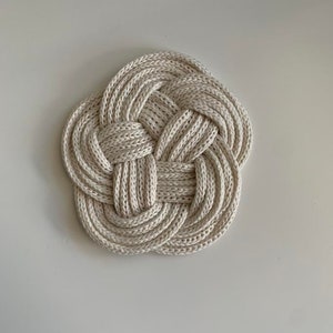 Dessous de verre en macramé