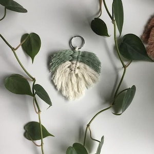Duo Color Leaf Keychain