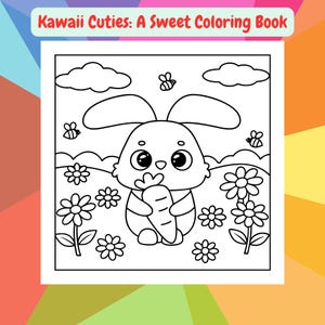 Kawaii Cuties: A Sweet Coloring Book Characters, Animals & Fun Designs