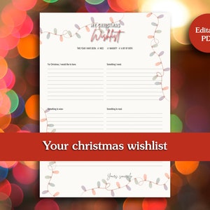 Kinder Weihnachten Wunschliste, Weihnachten Download, Weihnachtsmann Liste, druckbare, Geschenke Wunschliste, Kinder Urlaub Wunschliste, Sofort Download, Kinder Liste