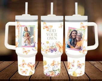 picture photo tumbler wrap,Add Your Own Textand ,glitter 40oz tumbler wrap
