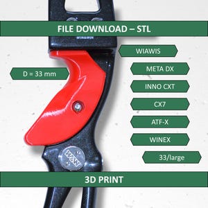 FabberGrip ALPHA: Handvatbehuizing voor Win&Win/Wiawis INNO CXT, maat 33/groot