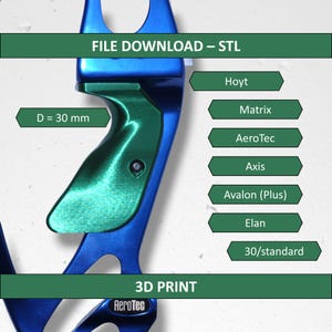 FabberGrip ALPHA --> Griffschale für Hoyt AeroTec, Größe 30/standard