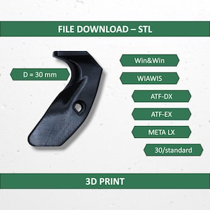 FabberGrip ALPHA: Grip for Win&Win/Wiawis ATF-DX, Size 30/standard