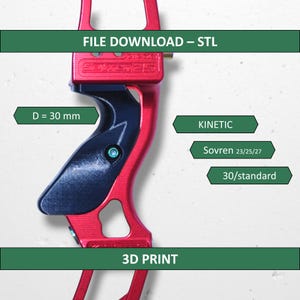 FabberGrip ALPHA --> Empuñadura para KINETIC Sovren, tamaño 30/estándar