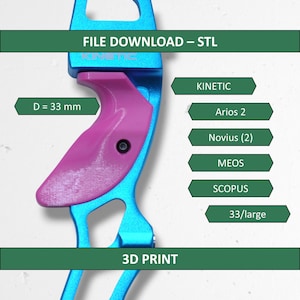 FabberGrip ALPHA --> Grip for KINETIC Arios 2, Size 33/large