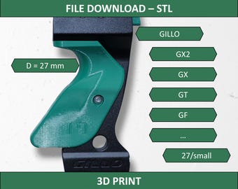 Fabbergrip ALPHA: Grip for GILLO GX2, Size 33/large - Etsy