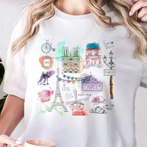 Paris Shirt, Eiffel Tower Shirt, Gift for Traveler, France Paris Trip Shirt, Travel to Europe Shirt, Paris Vacation Souvenir T-shirt
