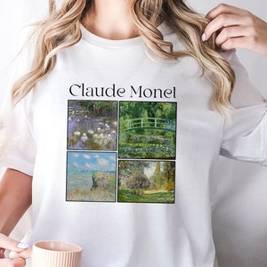 Claude Monet Shirt, Monet Painting T-Shirt, Famous Painting Shirt, Gift for Artist, Water Lilies And Japanese Bridge Shirt, Monet Art Shirt