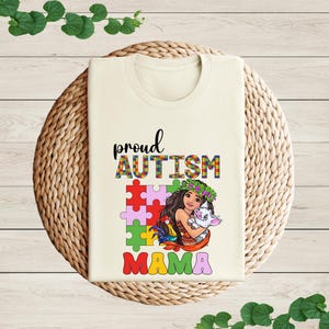 Disney Princess Autism Mama Shirt,  Disney Autism Shirt, Proud Autism Mama Shirt, Disney Autism Support Shirt, Princess Autism Shirt