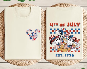 Disney 4th of July Shirt, Mickey and Friends 4th of July Shirts, Disney America Shirt, Mickey Minnie Merica Shirt, Disney Family Shirt